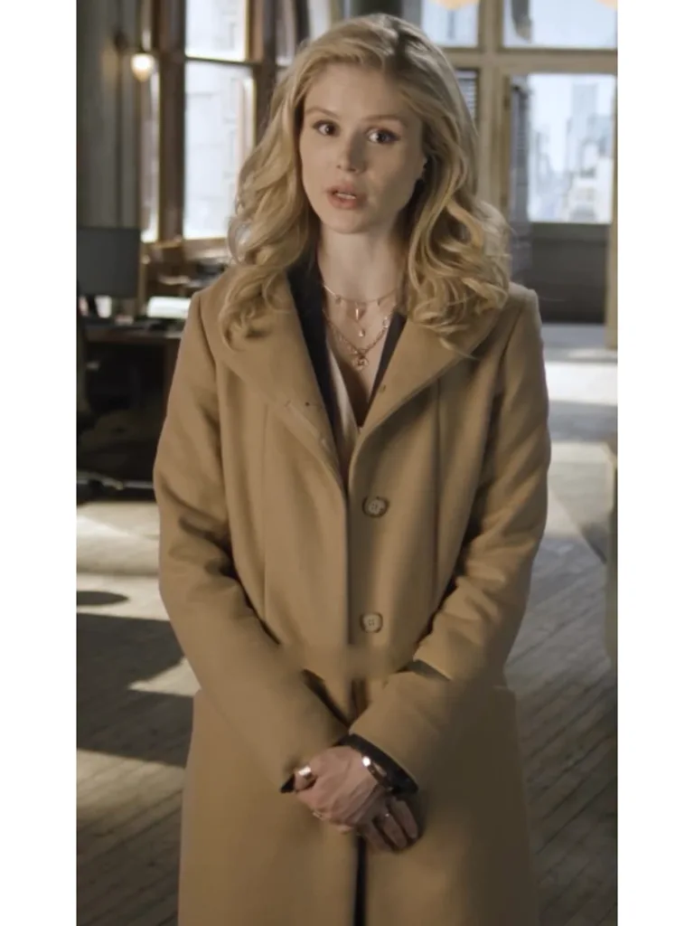 The Boys S04 Annie January Wool Coat Erin Moriarty Brown Coat