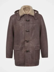 Men’s Shearling Duffle Brown Coat