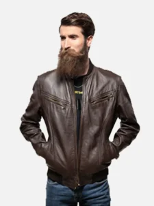 Modern Café Racer Leather Jacket