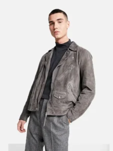Sophisticated Suede Leather Jacket