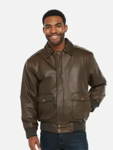 Vintage Distressed Leather Jacket