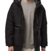 Magic Tape Hooded Puffer Jacket