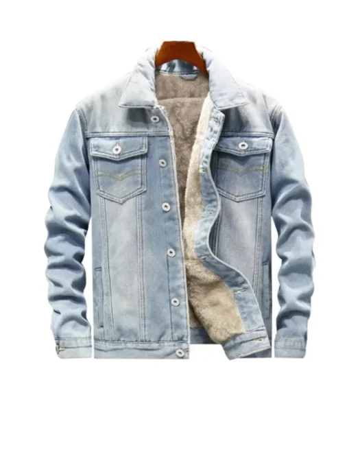 Men Windbreaker Denim Jacket