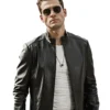 Mens Biker Black Leather Jacket