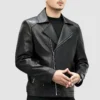 Men’s Black Biker Jacket