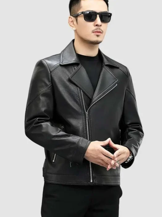 Men’s Black Biker Jacket