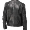 Men’s Black Café Racer Leather Jacket