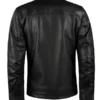 Mens Black Retro Leather Jacket