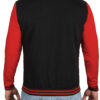 Mens Black and Red Varsity Jacket