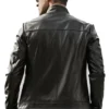 Mens Stylish Biker Black Leather Jacket