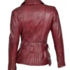 Motorcycle Women’s Burgundy Victoria Jacket