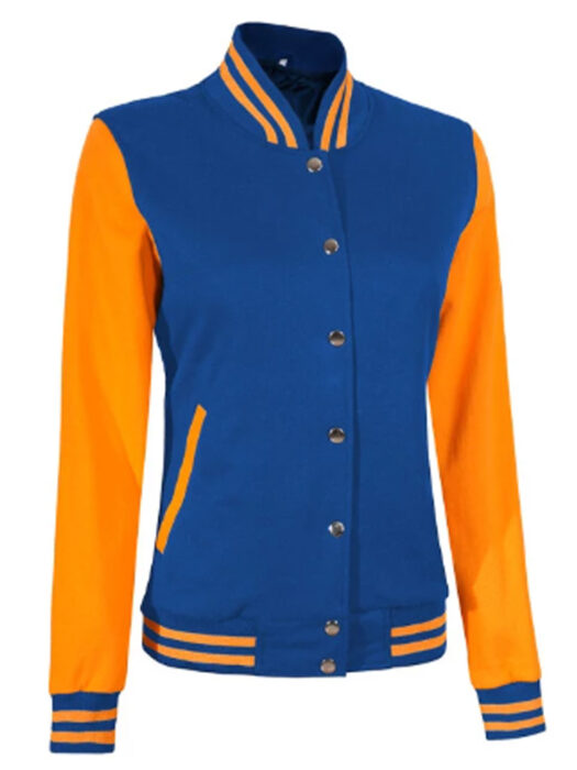 Royal Blue and Yellow Varsity Jacket