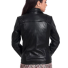 Women Black Biker Leather Jackets