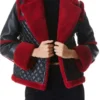 Women’s Aviator Shearling Red Jacket