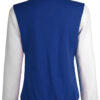 womens Blue and White Letterman Varsity Jacket