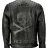 Black Biker Leather Jacket