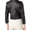 Black Faux Leather Moto Jacket