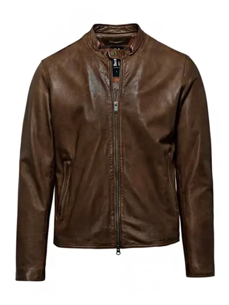 Chocolate Brown Leather Jacket
