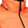 Classic Orange Hooded Mens Winter Puffer Jacket