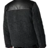 Faux Leather Sherpa Puffer