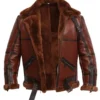 Men RAF British Shearling Aviator Jacket