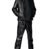 Mens Faux Leather Reveriable Black Jacket