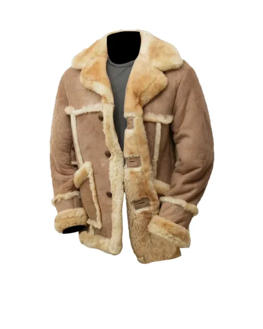 Mens Sheepskin Leather Fur Coat