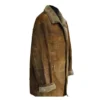 Mens Vintage Brown Shearling Coat