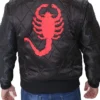 Ryan Gosling Scorpion Drive Black Jacket with Red Logo