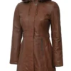 Shearling Tan Women Coat