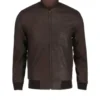 Snuff Style Real Bomber Leather Jacket