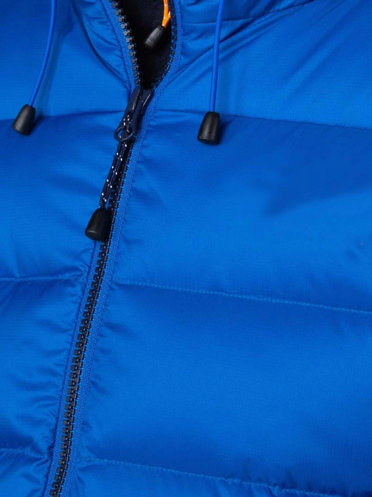Stylish Blue Hooded Puffer Jacket