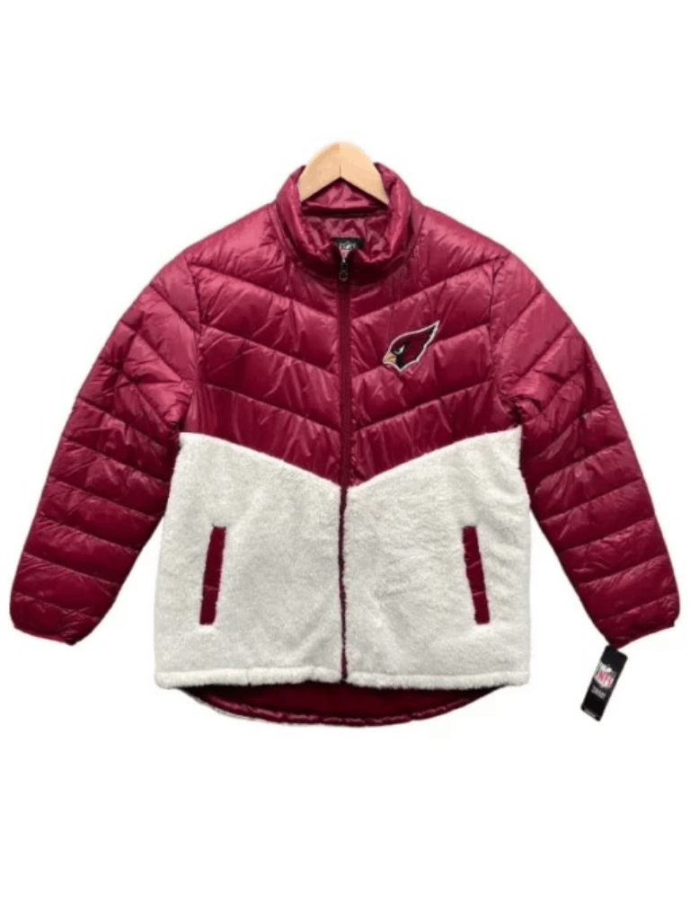 Womens Arizona Cardinals Red Puffer Jacket