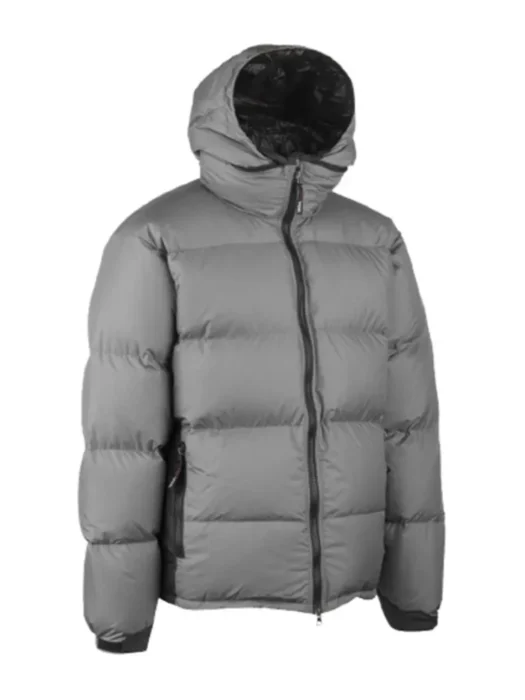 Womens Grey Puffer Down Jacket