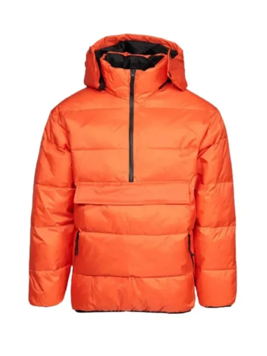 Womens Orange Puffer Down Jacket