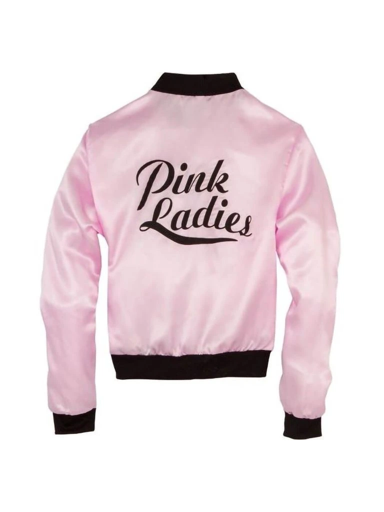 Women’s Pink Ladies Satin Bomber Jacket