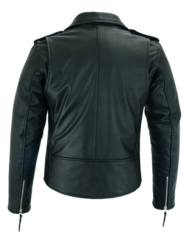 marlon brando biker motorcycle jacket mens black leather