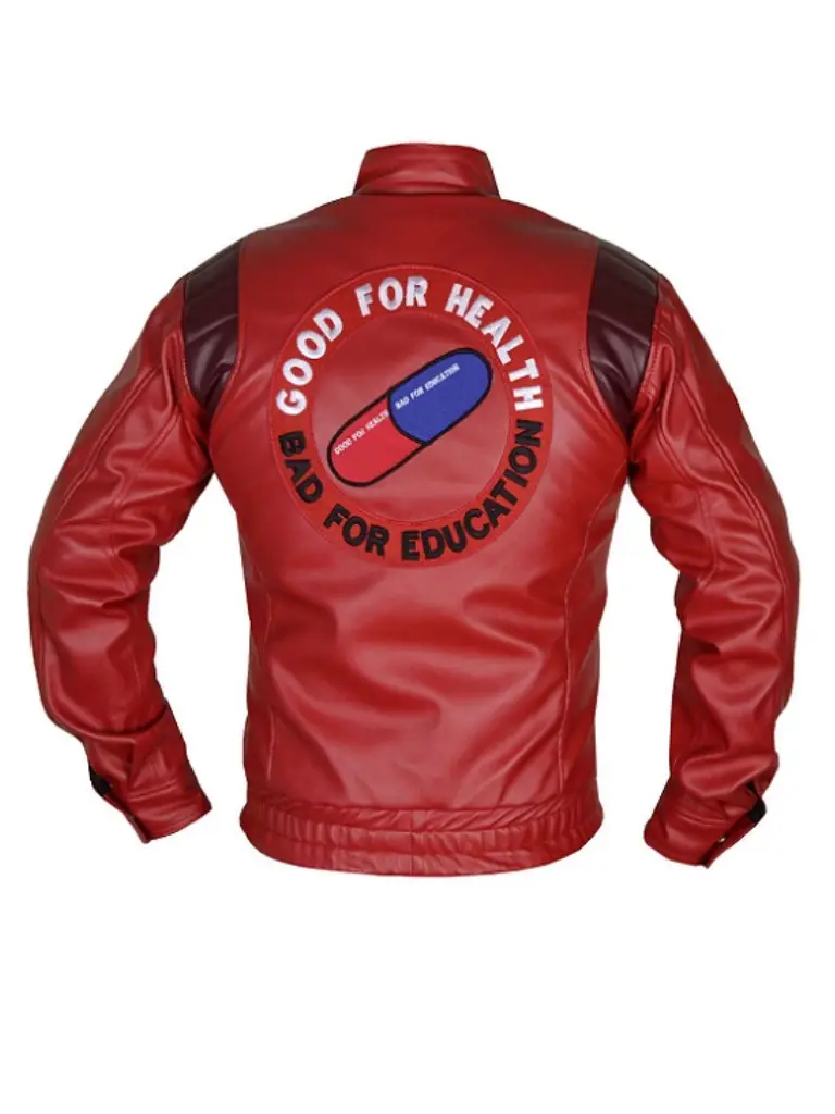 mens akira red leather jacket