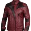 mens dark red black leather jacket