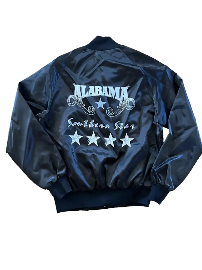 ALABAMA SOUTHERN STAR SATIN BOMBER JACKET