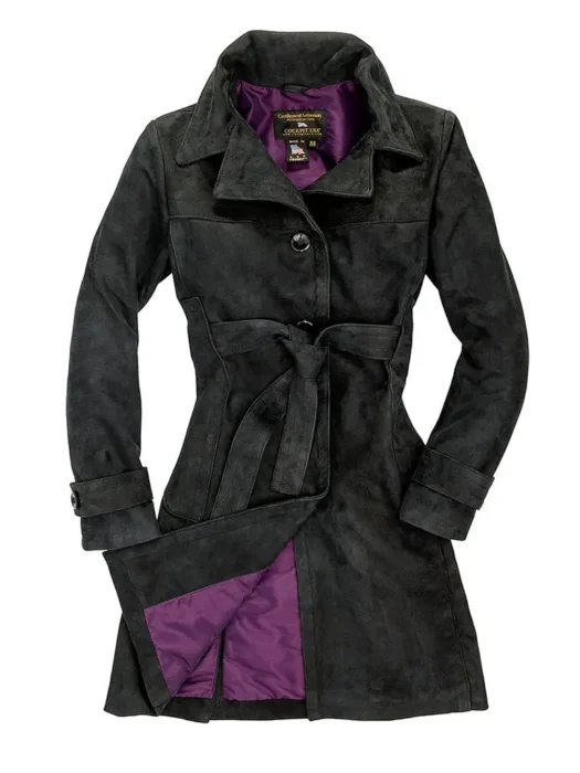 Amelia W21C002 Trench Leather Coat