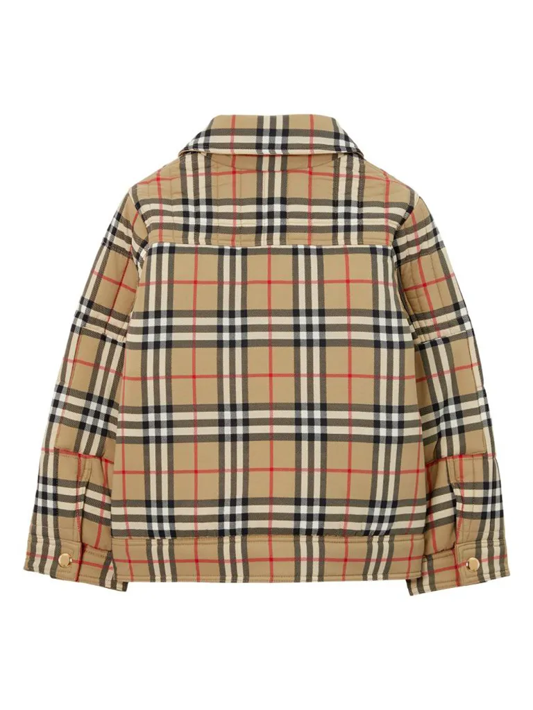 Check Archive Beige Burberry Quilted Jacket