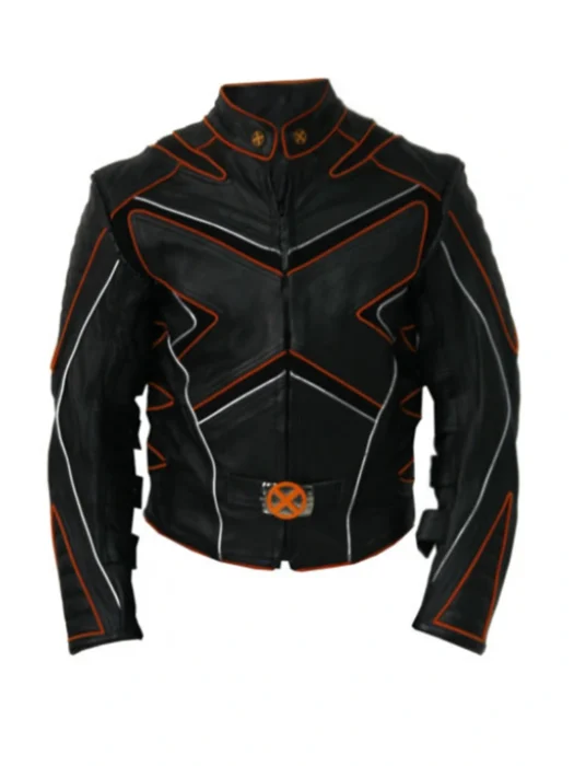 Leather Motorcycle Jacket X Men