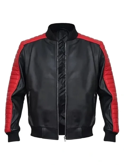 MIAMI VICE STUNT TEAM RYAN GOSLING BLACK LEATHER JACKET