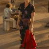 The Fall Guy Emily Blunt Black Floral Jumpsuit