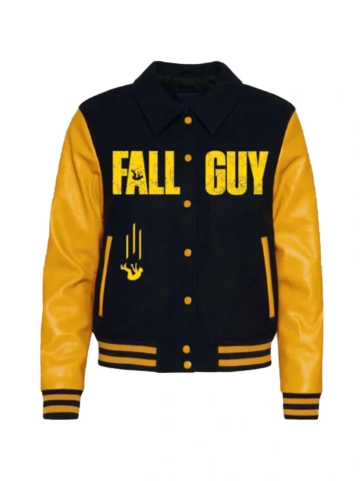 The Fall Guy Ryan Gosling Yellow and Black Varsity Jacket for sale