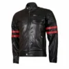 X-Men Wolverine Black Leather Jacket