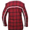 Ryan Reynolds Deadpool Flannel Fur Shearling Red Cotton Jacket