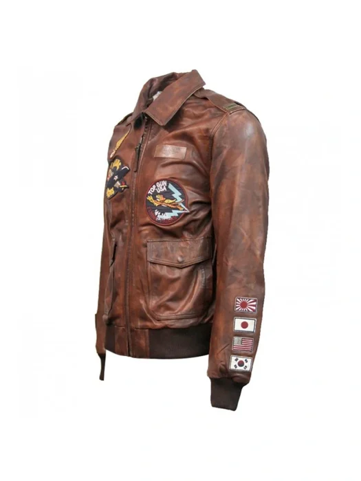 Top Gun Flying Tigers Leather Jacket