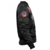 Top Gun MA-1 Black Jacket With Patches